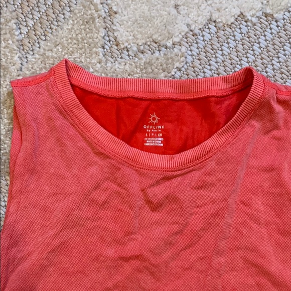 Offline by Aerie Red 'Wanna Dance?' Tank Top - Picture 3 of 6